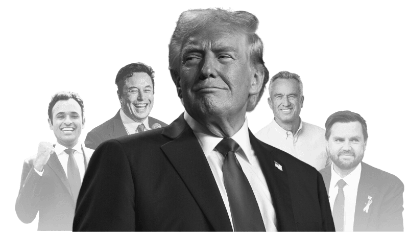Trump and crew