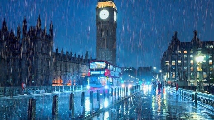 Precipitation in London in May? card icon