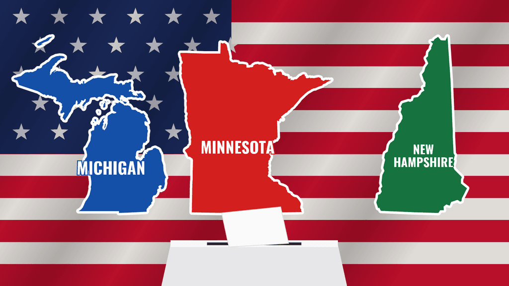 icon for Combo a tre vie del Senato: Michigan, Minnesota, New Hampshire